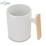 SENTO ceramic mug, white, logo print