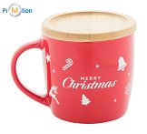 Christmas mug with bamboo, logo print