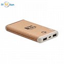 Wireless power bank made of cork with a capacity of 10,000 mAh, logo print 2