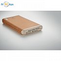 Wireless power bank made of cork with a capacity of 10,000 mAh, logo print 4