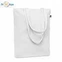 Canvas shopping bag 270 gr/m², white, logo print