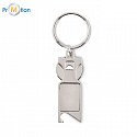Keychain with token and bottle opener, logo print 5