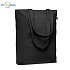Canvas shopping bag 270 gr/m², black, logo print