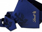 production of a tie with its own logo, printing