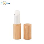 Lip balm in a bamboo tube, logo print