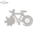 Multifunctional stainless steel tool, bicycle shape, laser logo