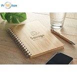 Antibacterial notebook A5 with logo printing