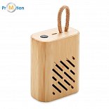 3W bamboo wireless speaker with logo printing