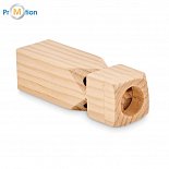 Wooden whistle with logo print