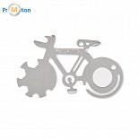 Multifunctional stainless steel tool, bicycle shape, laser logo