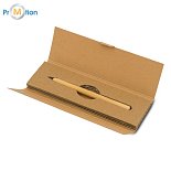 KONY permanent pencil without lead made of bamboo in a box, beige, logo print