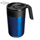 Stainless steel cup 400 ml blue 1, logo print