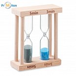 Hourglass with logo print, 2 timers