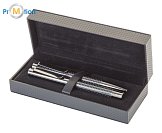 Set of metal pens in a box, logo print