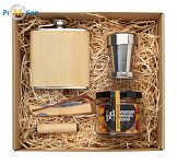 Alcohol gift set with logo print