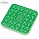 Fidget silicone toy green, logo print