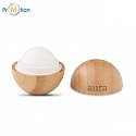 Lip balm in a round bamboo case, logo print 4