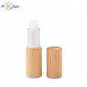 Lip balm in a bamboo tube, logo print