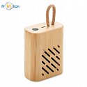 3W bamboo wireless speaker with logo printing