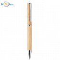 Bamboo ballpoint pen with logo print