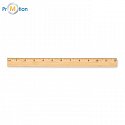 bamboo ruler 30 cm with logo print