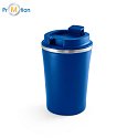 travel mug 470ml, blue, logo print