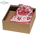 Gift set red 2, blanket and thermos, logo print