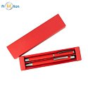 JETMORE set with ballpoint and ceramic pen, red, logo print
