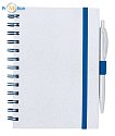 RABS block with pen, ecological, blue, logo print