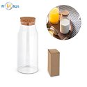 800 ml glass bottle, cork, logo print 2