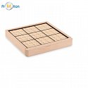 Wooden sudoku board game, logo print 2