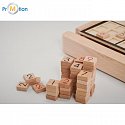 Wooden sudoku board game, logo print 3