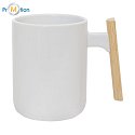 SENTO ceramic mug, white, logo print 3