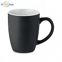 Two-tone ceramic mug 290 ml, white, logo print