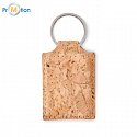 Rectangular cork keychain, logo print 2