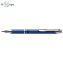 Metal ballpoint pen blue, with engraving, logo print