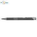 Dark gray metal ballpoint pen, with engraving, logo print