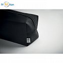 Canvas cosmetic bag black 220 g/m², logo print 3