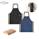 100% cotton apron, logo print