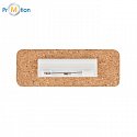 Cork name tag with logo print