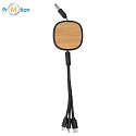 Charging cable black 2, logo print