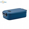 Recycled PP Lunch box 800 ml, blue, logo print