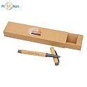 MACHINO bamboo pen in a box, beige, logo print 2