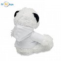 Plyšový medvídek Panda ve svetru s tiskem loga 3