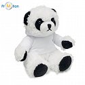 Panda teddy bear in sweater with logo print