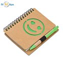 SMILE notebook and pen set, black