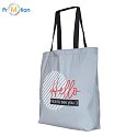 MANGALIA reflective shopping bag, silver, logo print 2