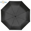 RPET ekologický deštník černá, potisk loga 3