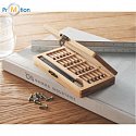 24-piece tool set in bamboo case with logo print 4