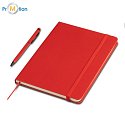 ABRANTES notebook and pen gift set, red, logo print